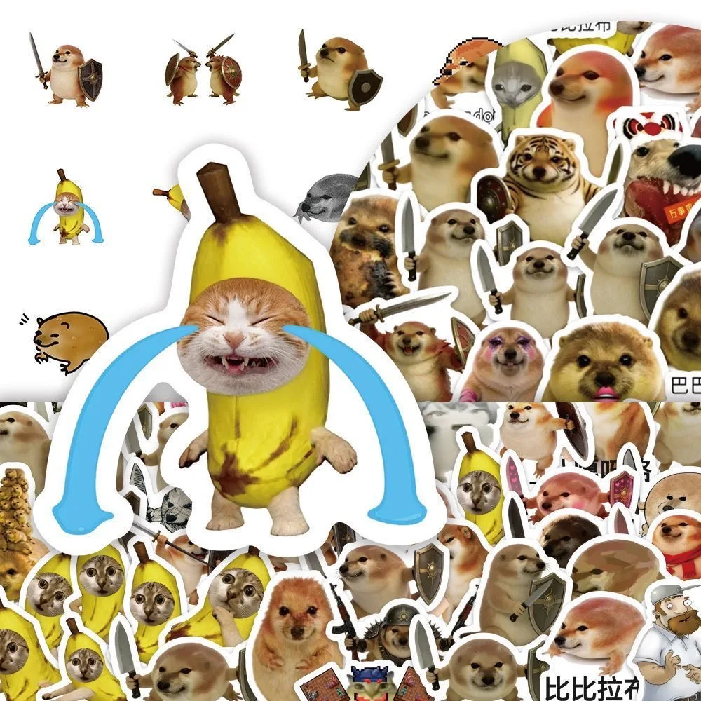 100Pcs What The Dog Doing Stickers Vinyl Waterproof for Laptop Phone Case Notebook Water Bottle DIY Stickers