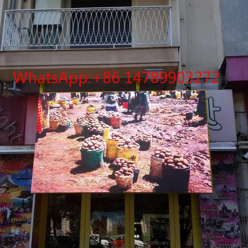 

Wall Mount Waterproof LED Screen Outdoor Pole Fixed Commercial Advertising Display Board