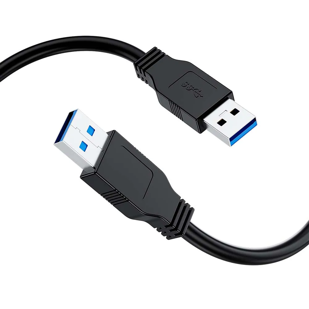 Kabel USB 3.0 Krótki przewód USB 3.0 męski na męski do wentylatora/podkładki chłodzącej laptopa, aparatu, koncentratora USB, przełącznika,