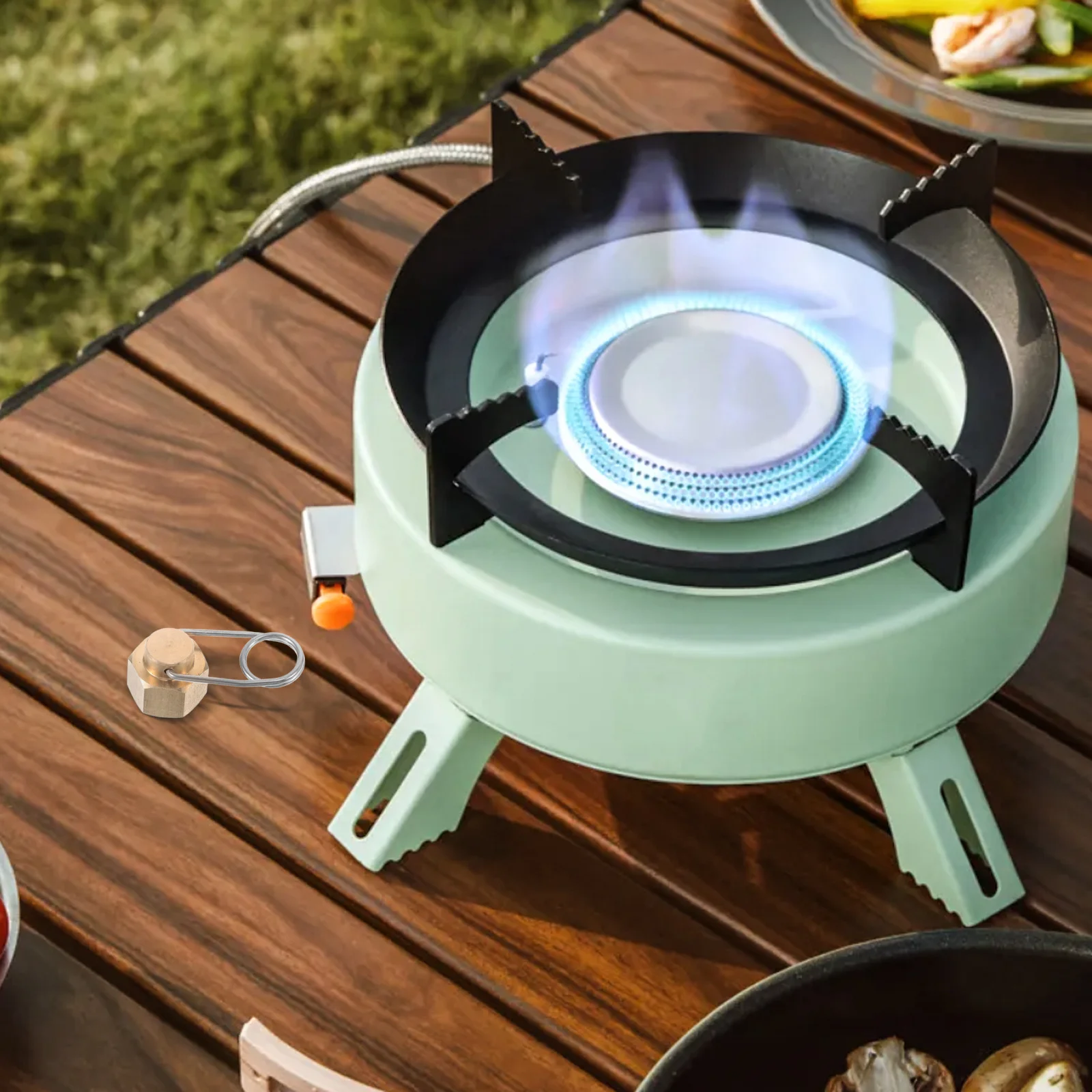 

Metal Extension Pipe Adapter For Camping Stove Bbq Grill Outdoor Cooking Durable Quick Connect Hose Fitting