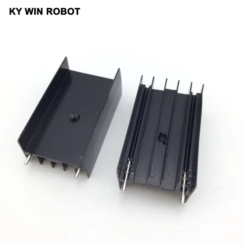 

2 pcs Aluminium TO-220 Heatsink TO 220 Heat Sink Transistor Radiator TO220 Cooler Cooling 23*16*40MM With 2 Pins