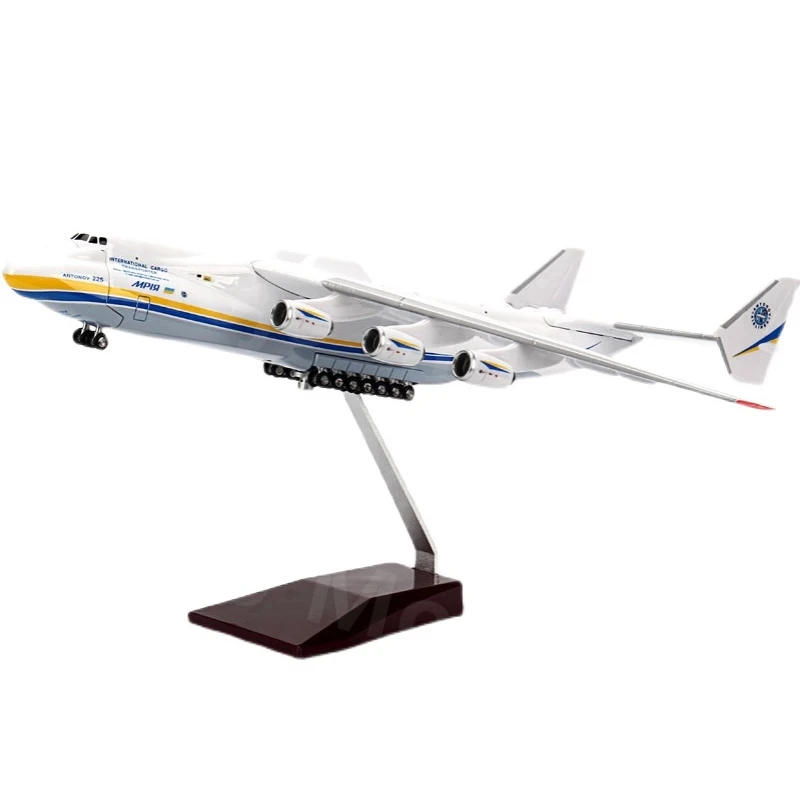 جديد بمقياس 1:200 طائرة Antonov An-225 نماذج نفاثة طائرة دييكاست طائرات النقل الراتنج النسخ المتماثل مع حامل عرض للطائرة