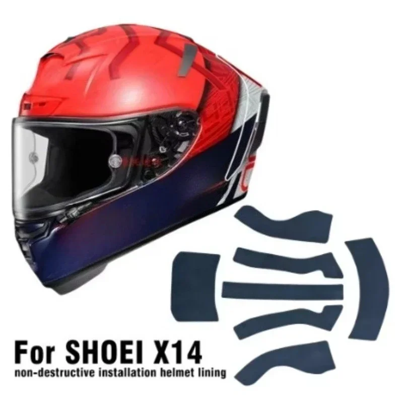 

for SHOEI X14 X 14 Helmet Lining Pad Non-destructive Installation Adjustment Sponge Pad，Motorcycle Helmet Accessories