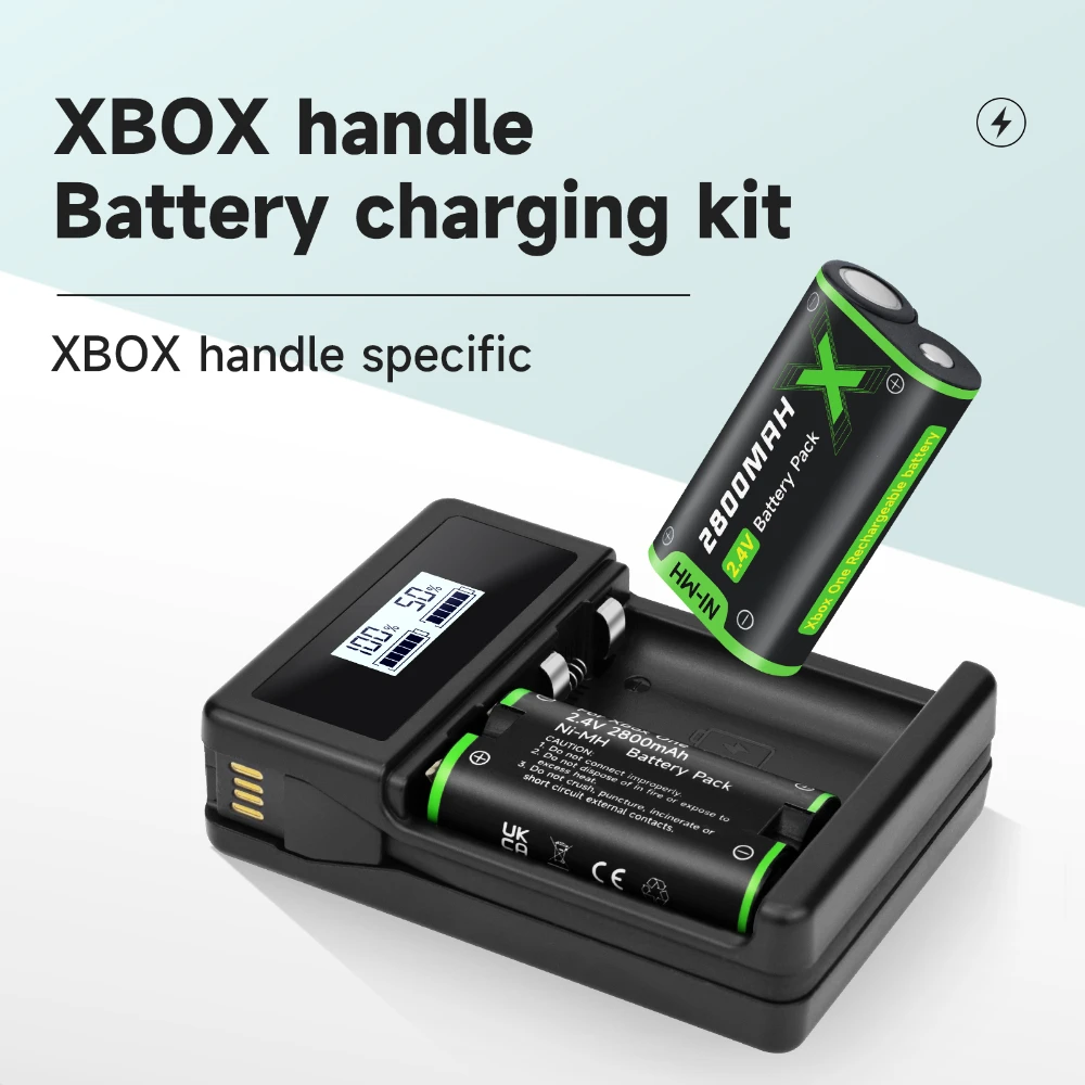 PALO 2600mAh Rechargeable Battery for Xbox One Controller X/S/Xbox X/S/Elite XBOX-ONE Controller Battery + USB Battery Charger