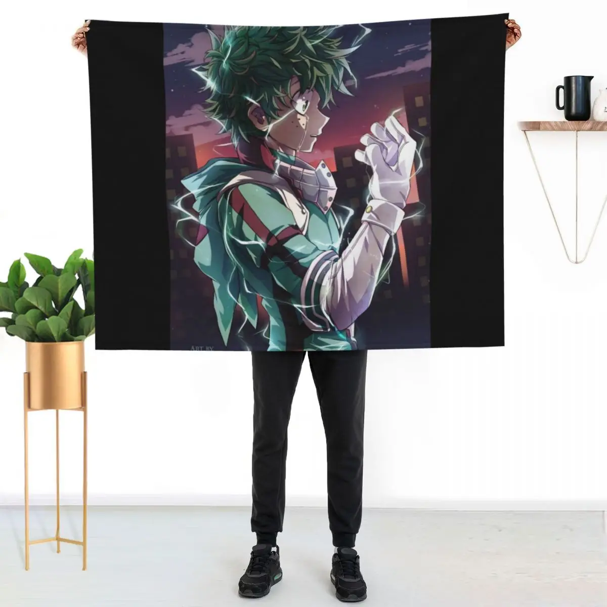 

Deku BNHA Throw Blanket Soft Plush Blanket as Housewarming Gift
