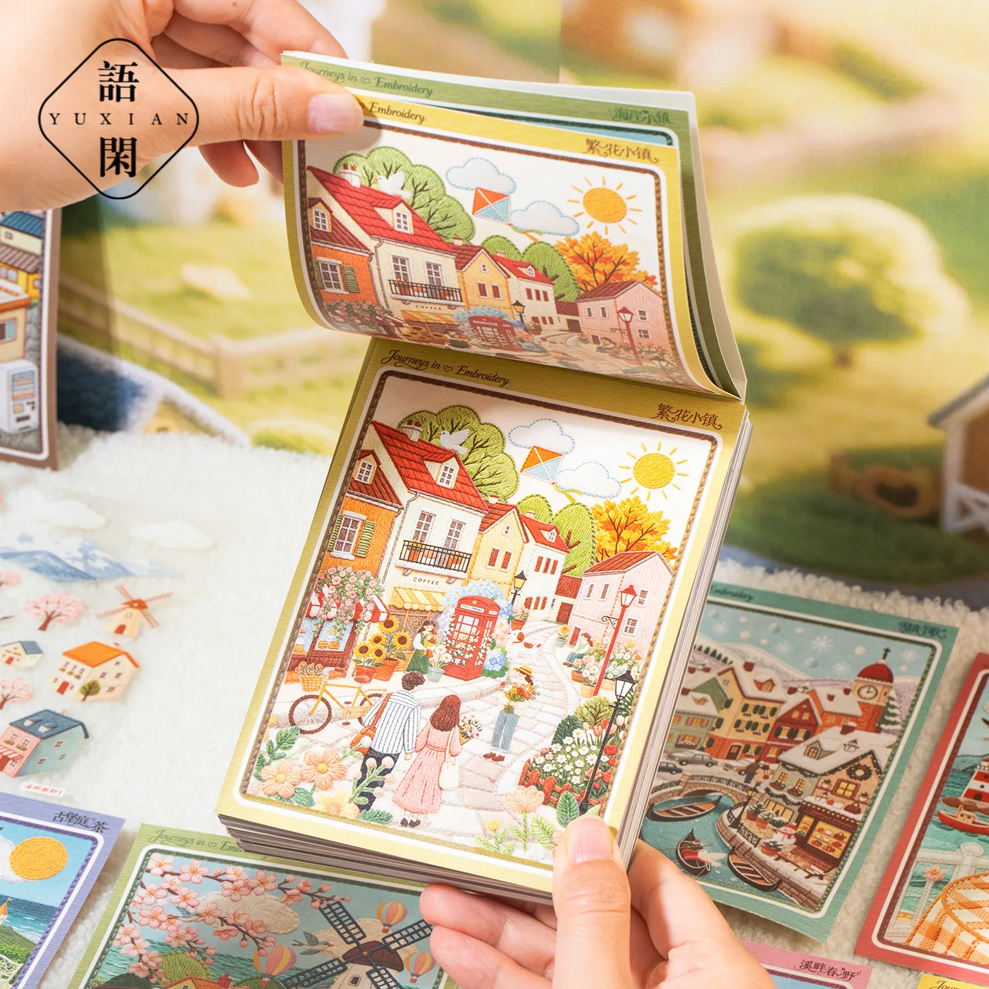 Mini-landschapsstickers in vin - Embroidery Sheet recensie en prijs