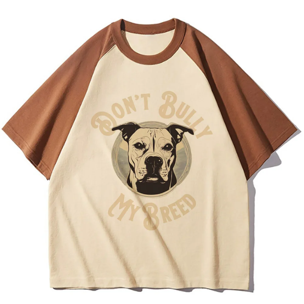 

Bull Terrier top women manga tshirt girl y2k clothing