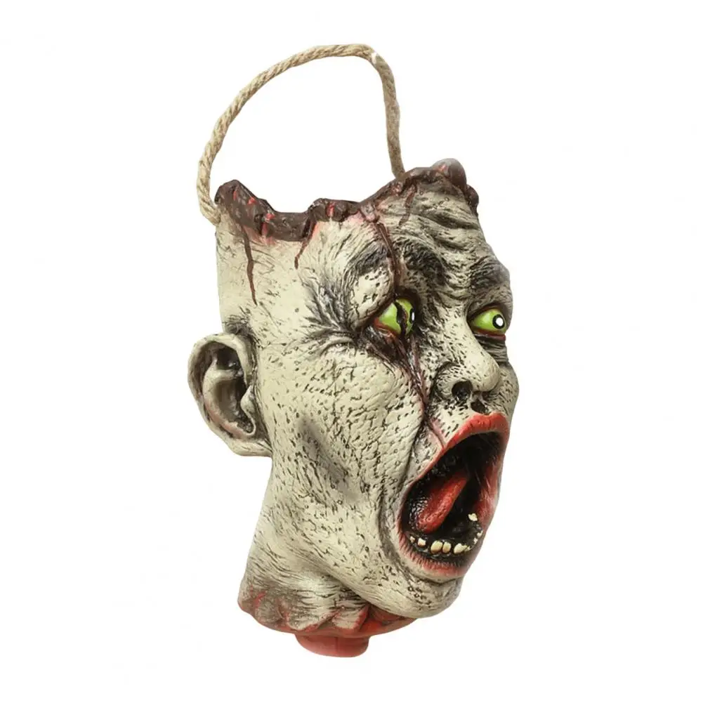 زومبي تصميم كاندي دلو حقيبة يد واقعية مخيف زومبي رئيس كاندي دلو قطع رئيس الديكور لجميع القديسين للداخلية #3