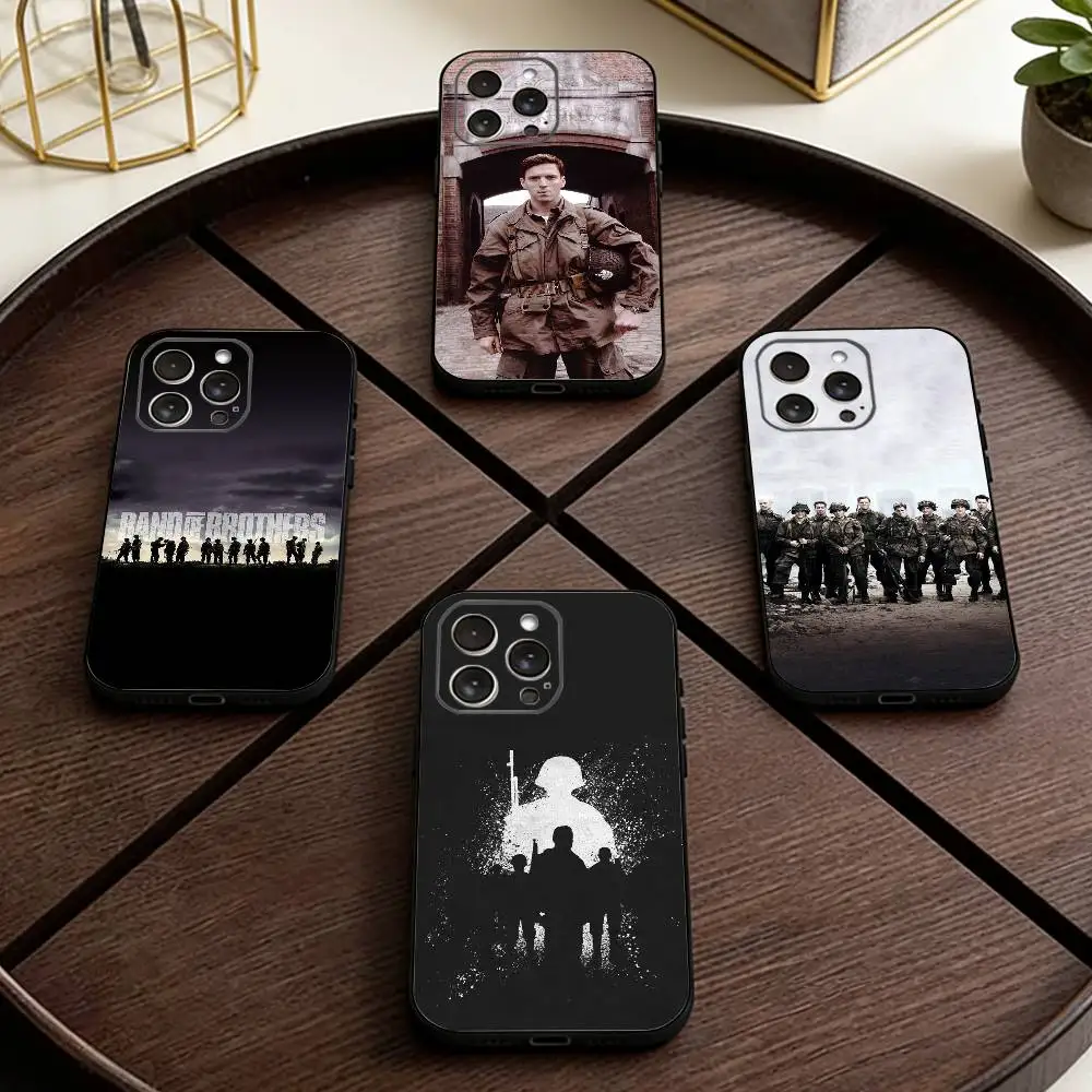 

Movie Band of B-Brothers-es Phone Case For iPhone 17,16,15,14,13,12,11 Plus,Pro Max,XS,Soft Silicone Black Cover