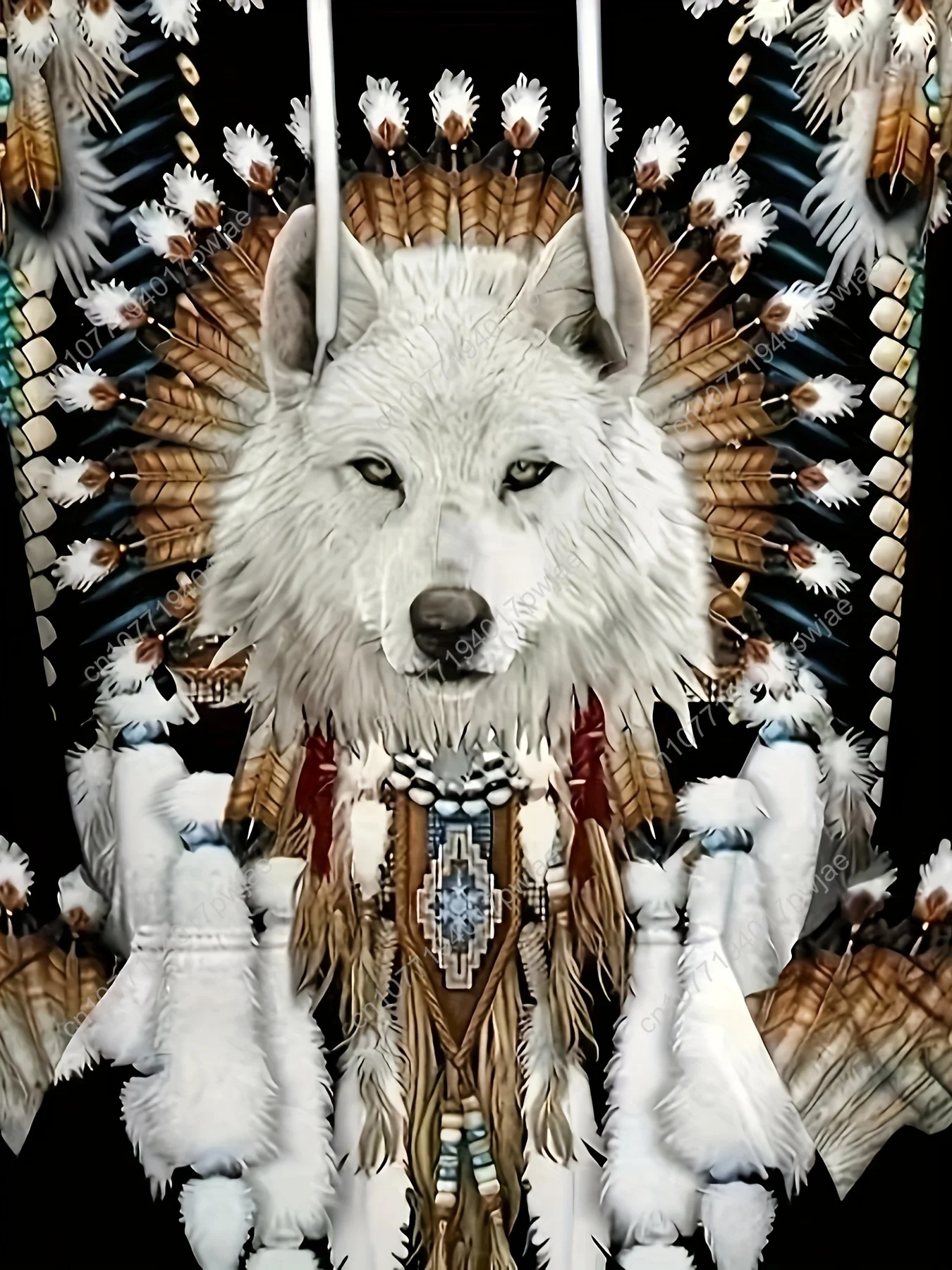 Felpa con cappuccio da uomo alla moda con stampa grafica lupo - Abbigliamento da esterno casual con tasca a marsupio con cappuccio a maniche lunghe e morbido pile