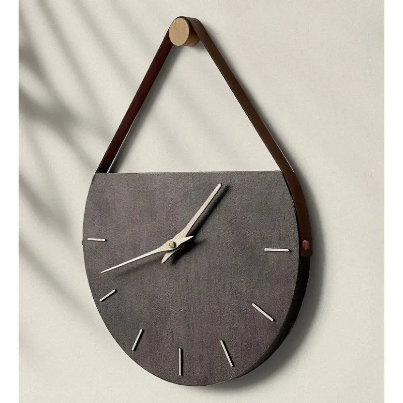 

Minimalist Stone Pattern Wall Clock, Modern Living Room Creative Water Drop Clock, Home Personalized Clock