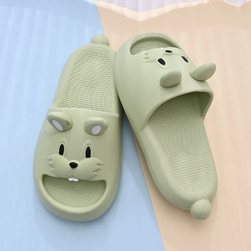 Cute Summer Kids Slippers Cartoon Rabbit Children Baby Soft Home Slippers Waterproof Non-slip Boys Girls Beach Shoe