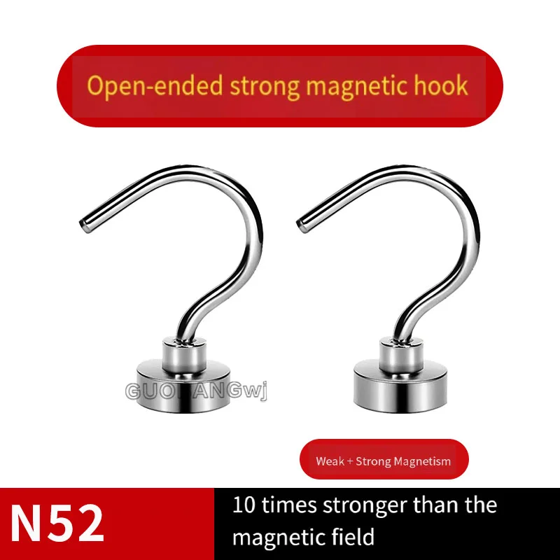 

E16 Strong Magnetic Hook with Wide Open Design,No Drill Needed for Refrigerator,Kitchen Home Use, High Weight Capacity 1PCS