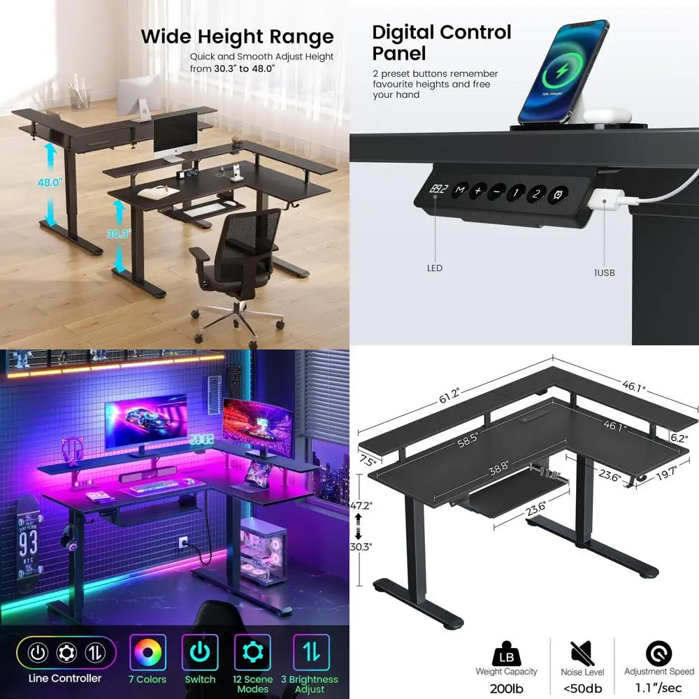 L Shaped Standing D…