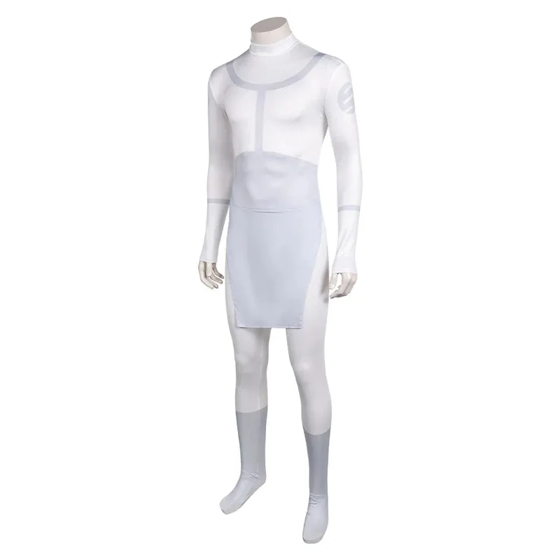 

asdh8@Mark Gson Cosplay Battle Suits Cartoon Invincible Roleplay Jumpsuit Costume Men White Cloth Outfit Halloween Carnival Clot