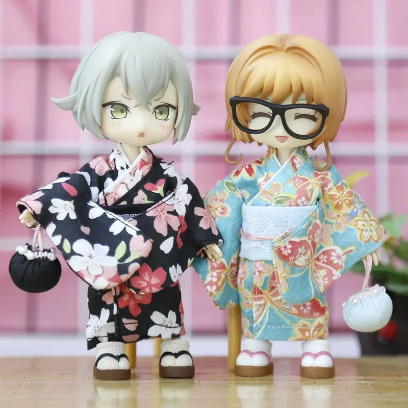 Ob11 kimono molly 1/12 BJD robe GSC solid clay hand YMY clothes doll accessories