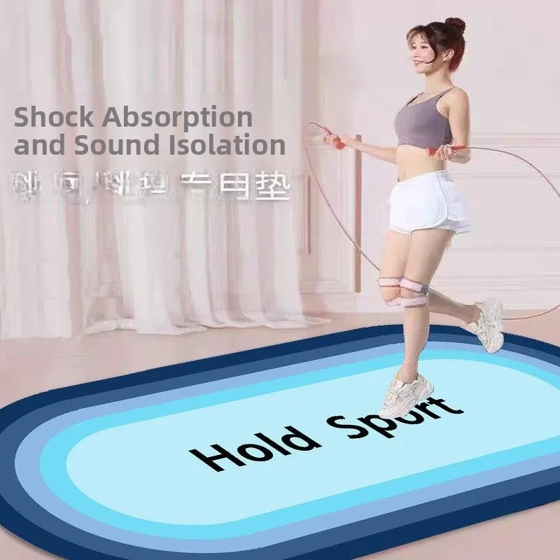 

New Five-Generation Upgraded Silicone Jump Rope Shock Absorption Soundproof Mat Non-Slip Eco-Friendly Odorless Sports Home We...
