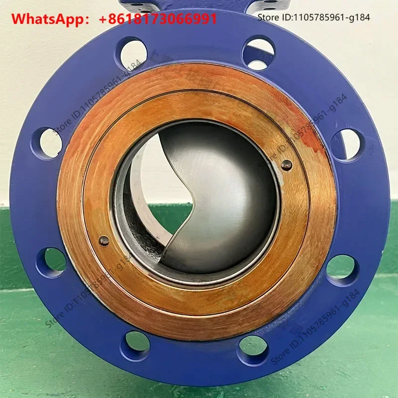 Pneumatic V-shaped ball valve wear-resistant slurry particle unloading coal ash natural gas high-temperature cut-off