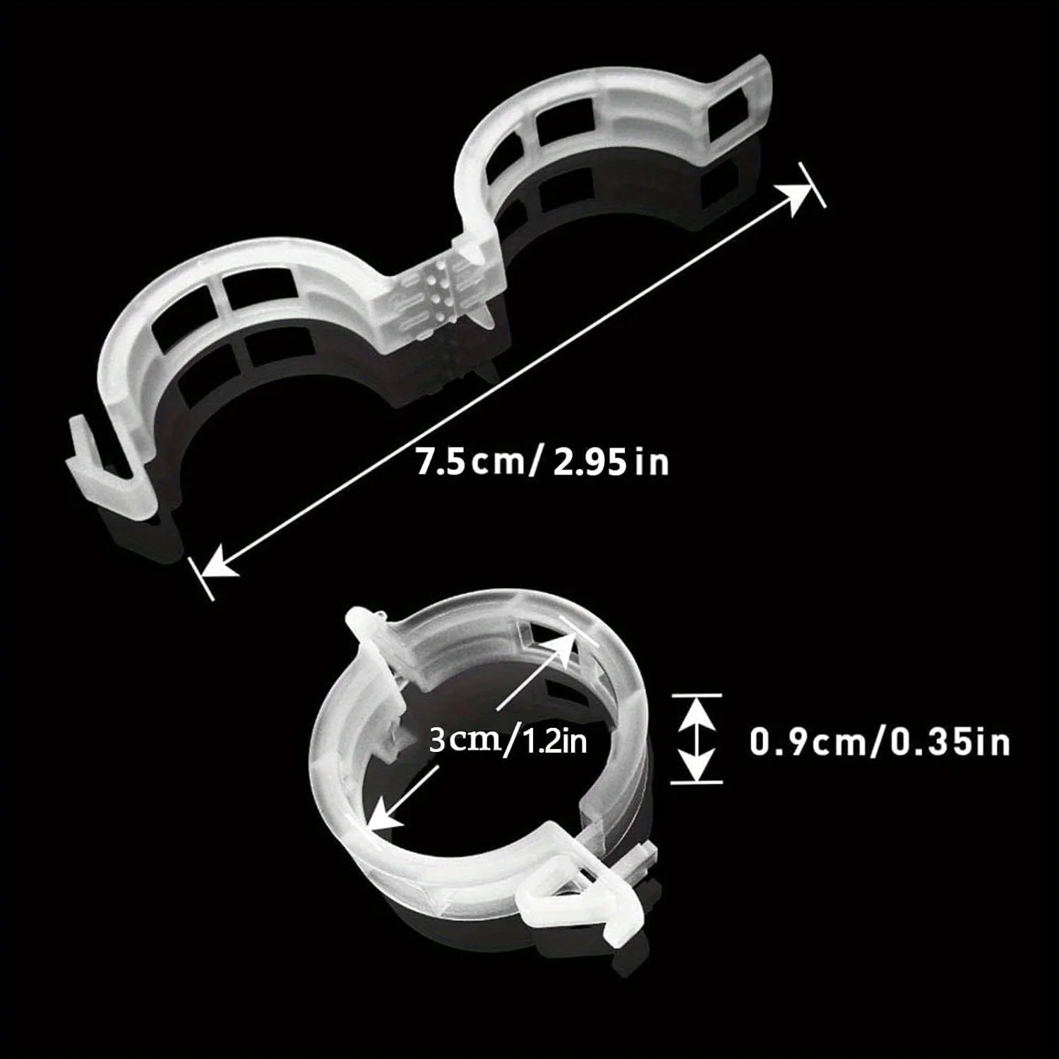 200 Pcs Plastic Trellis Plant Support Clips for Support, Grape and Tomato Vine, Vegetables Plants, Garden Clips