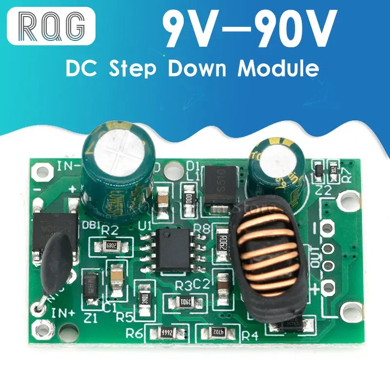 DC 9V 12V 24V 36V 48V 72V 84V 90V zu 5V 2A 12V 2A Step Down Modul Power Supply dc dc wandler Nicht isoliert Buck Converter