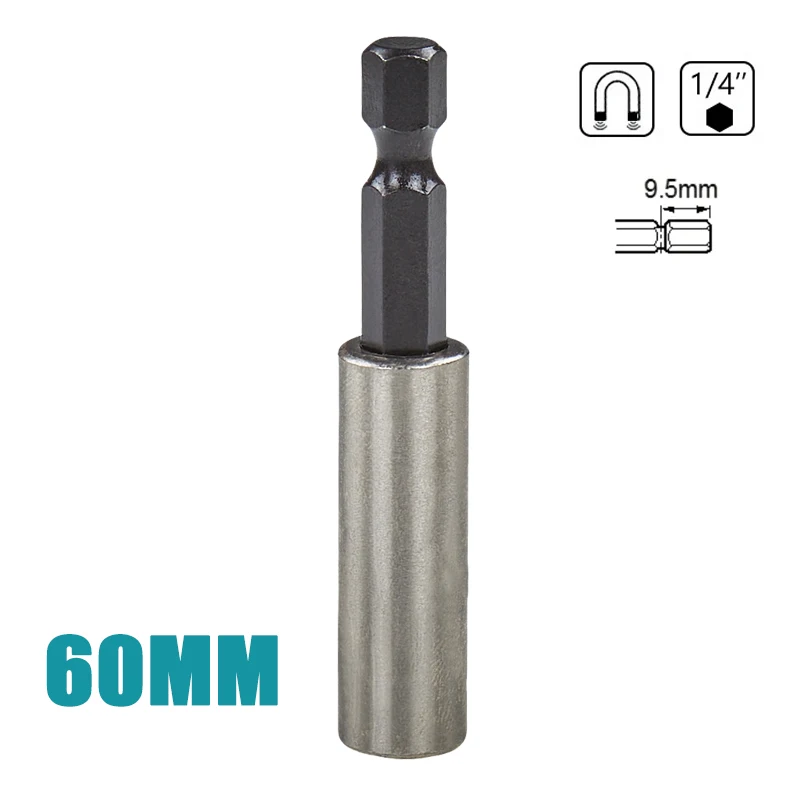 MAKITA Hexagonal Helix Shrinkable Batch Head 6.35mm Super Magnetic Fasten Durable Screwdriver Bits Power Tools Accessories