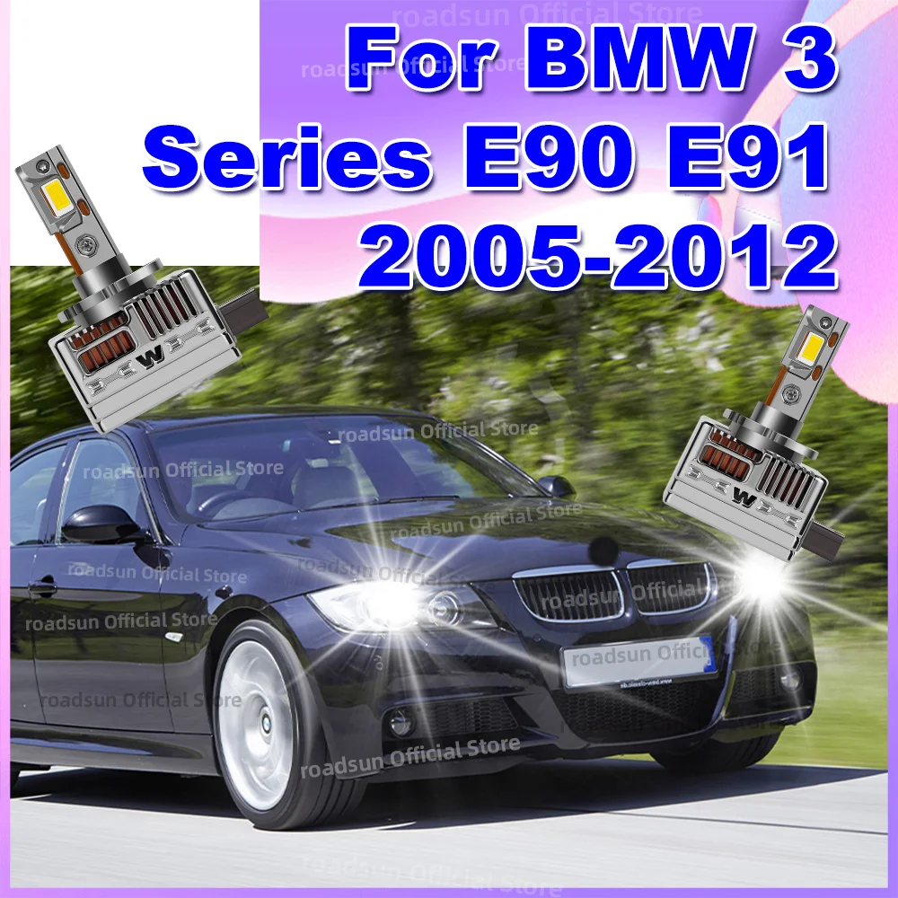 

LED Car Headlights HID Bulbs 50000LM Canbus Xenon Lamp Upgrade for BMW 3 Series E90 E91 2005 2006 2007 2008 2009 2010 2011 2012