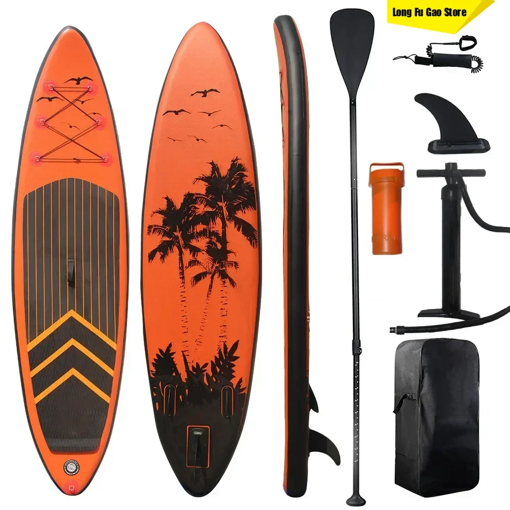 

2026 Inflatable Water Surf Board PVC Material EVA Anti-skid Pad Outdoor Paddle Board Adult Sup Balance Surfboard