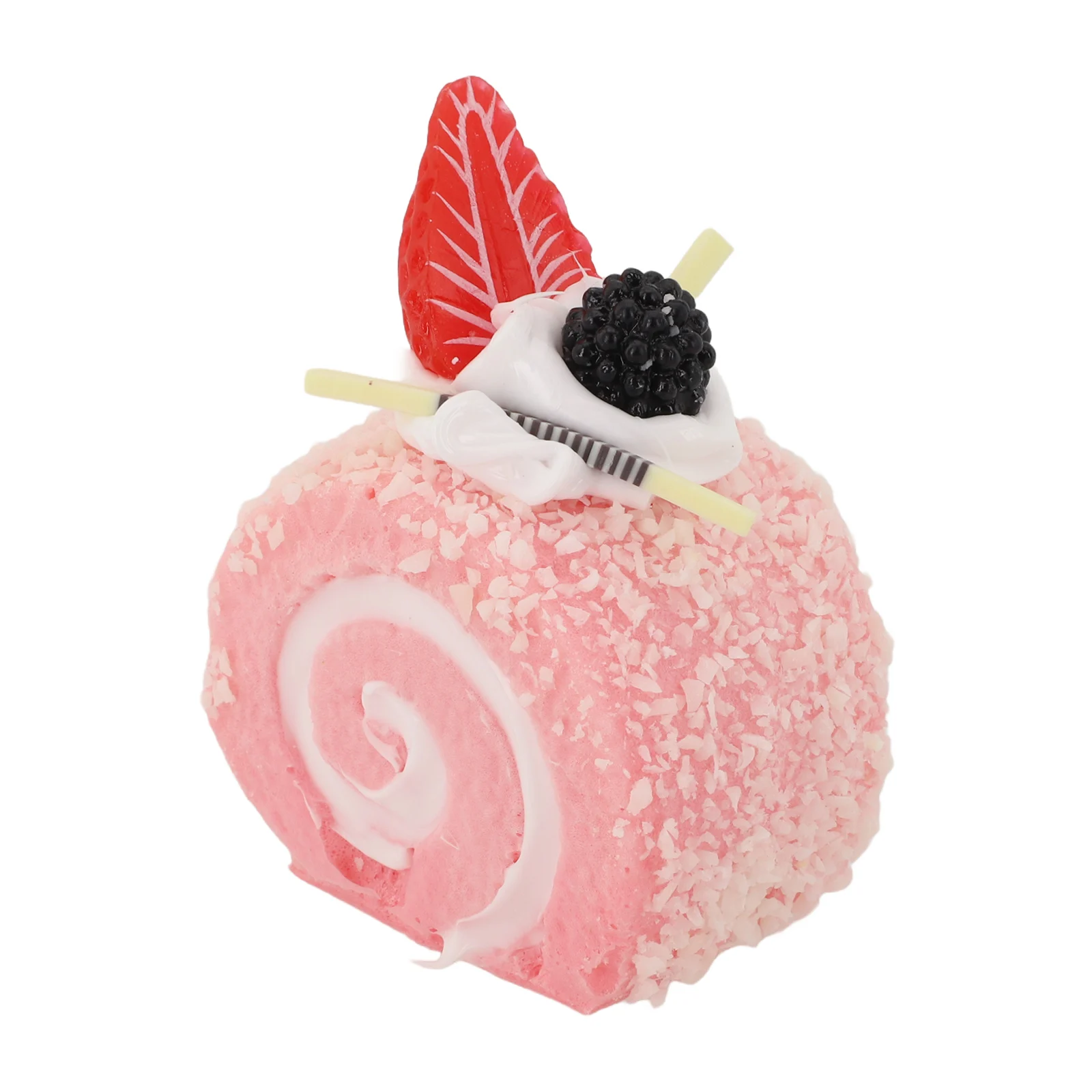 Pastel decorativo de 2,95x1,57x2,36 pulgadas, pastel de simulación, pan de fruta falsa, diseño colorido, decoración para refrigerador del hogar