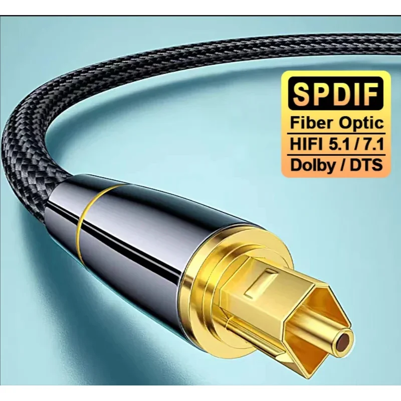 Digitales Audiokabel SPDIF Toslink Audio-Verstärker Koaxialkabel HiFi-Lautsprecherkabel Heimkino-Soundbar Glasfaserkabel ﻿