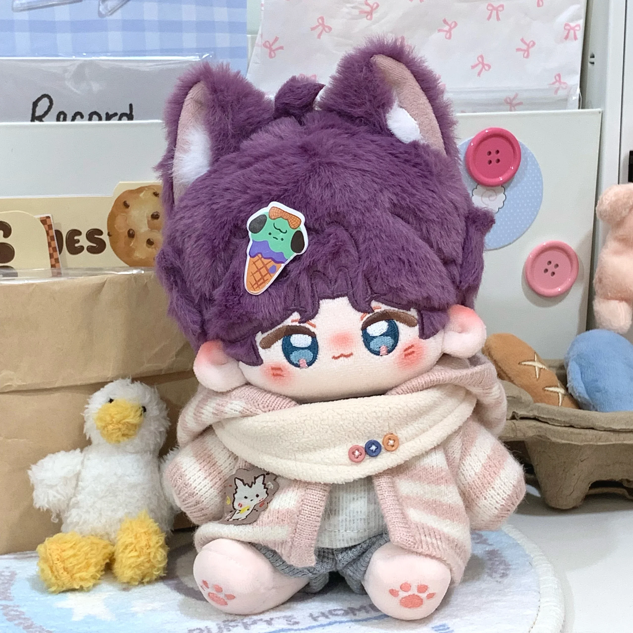 20cm Love and Deep Space Kawaii Doll Rafayel Xavier Zayne Caleb Sylus Attribute Game Character Model Dress up Anime Figures Toy