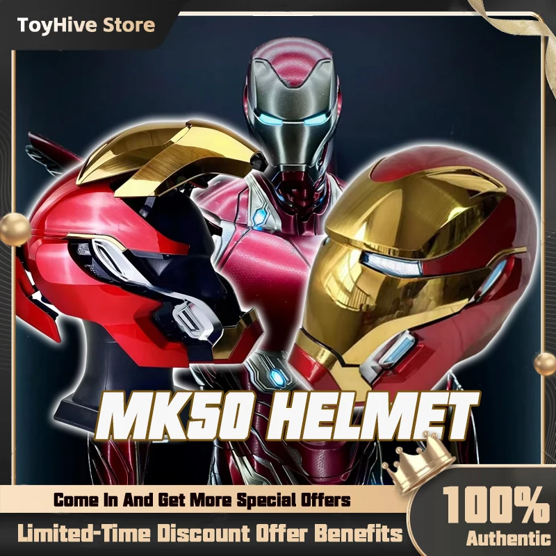 Marvel Iron Man RC Mk50 Noszony Hełm Aktywowany Głosem Kolekcjonerska Figurka Zabawka dla Fanów Animacji i Prezentów do Cosplayu