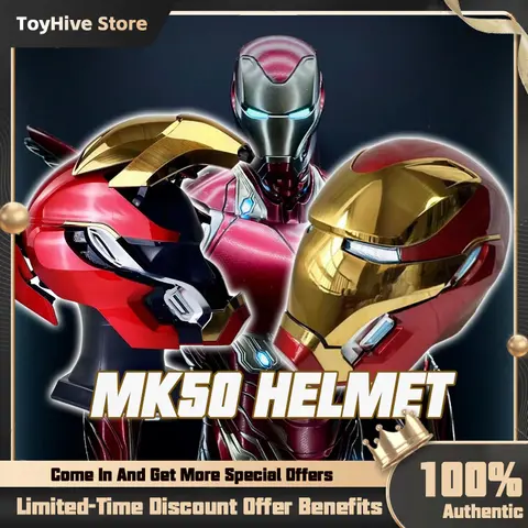 100 metal iron man helmet MK50 | Motorized Avengers Infinity War Cosplay Replica High quality sound 6 The most realistic Iron Man