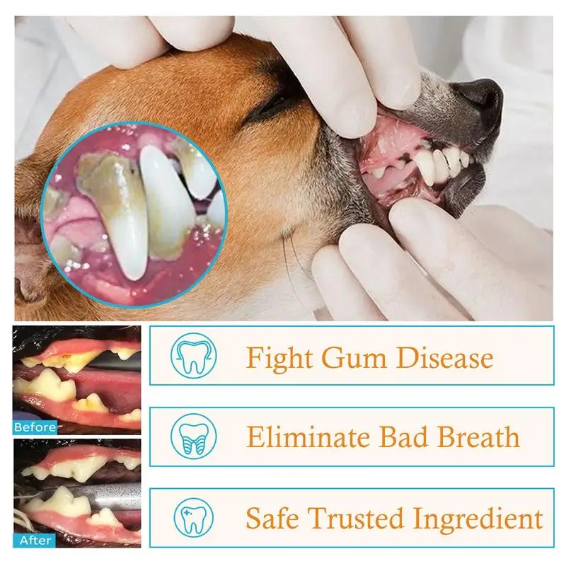 pet Teeth Cleaning Finger Wipes for cat dog Ear Eyes Wipes Pads Tear Stain Food-Grade Effective Finger Toothbrush pet supplies