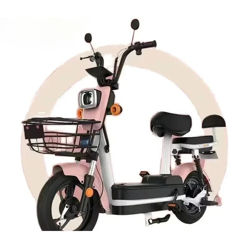 

High-end 48V 350W Electric Bicycle For Adults Smart Digital Brushless Motor Rear Hub Carbon Steel Frame 3-Speed City Bike