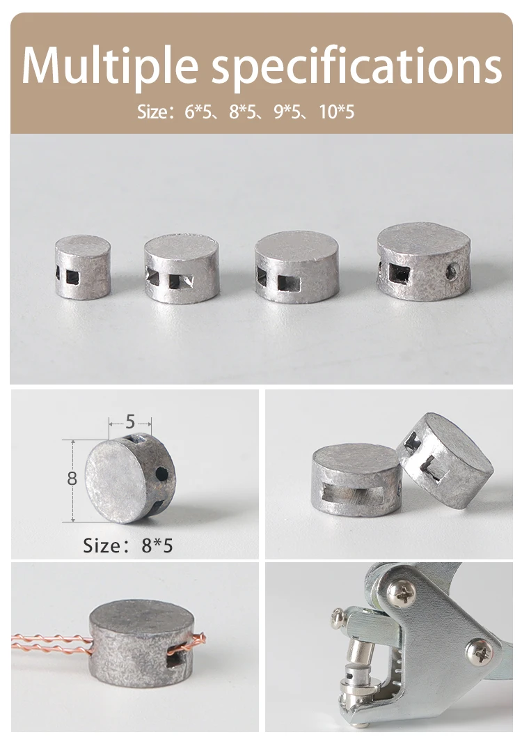 Zange mit kunststoffbeschichtetem Griff, 8 x 5 mm, versiegelte Bohnen, Kupferdraht, Diebstahlsicherung, Blei-Dichtung, Dichtungssättel, Dichtung, Wasserzähler, Schnallen-Sets – Detail 2