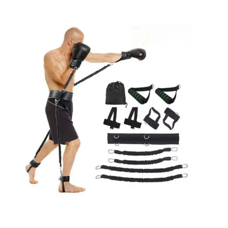 

Resistance Bands Stretching Strap Set Exercises Leg Waist and Arm Adjustable Waist Belt, Ankle Cuff,Bag