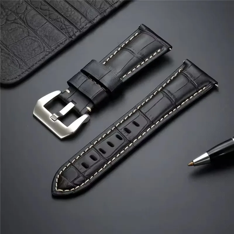 cinturino pelle 20mm nero per lavoro