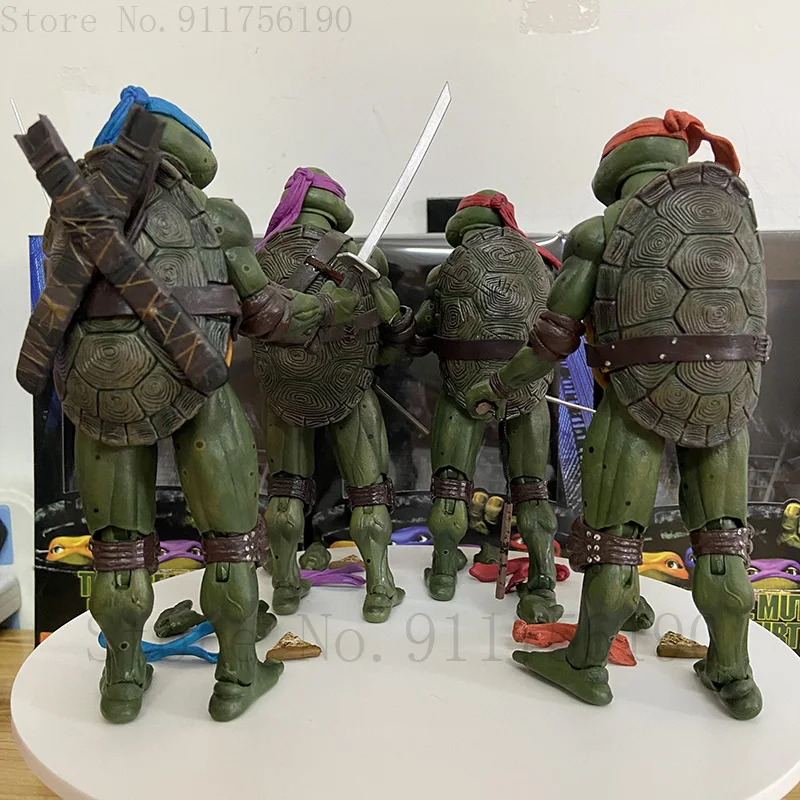 1990 Movie NECA Mutant Ninja Turtles Action Figure Raphael Donatello Michelangelo Leonardo Shredder Krang Figures Toys - view 6