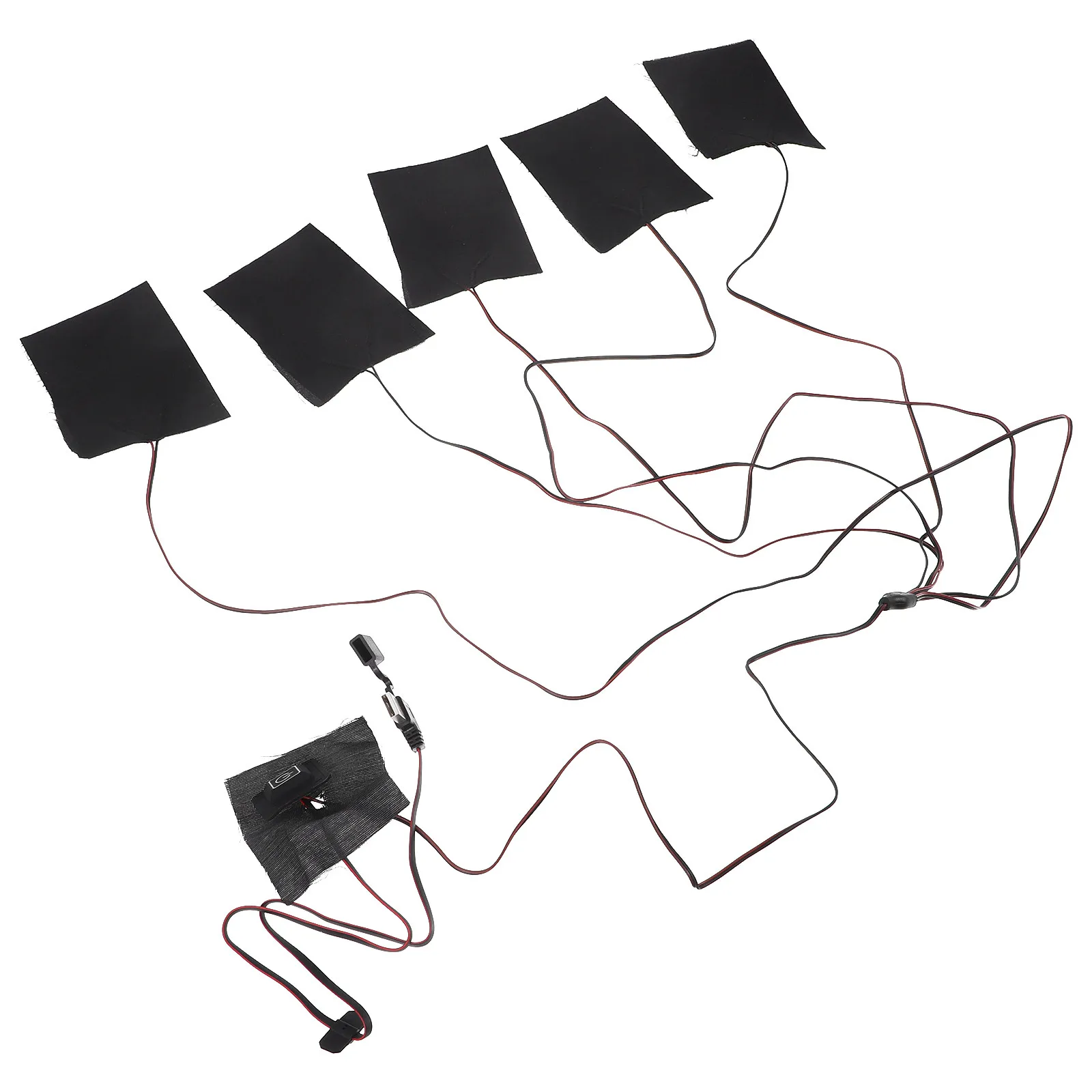 

Carbon Fiber Heating Pad for Clothing Electric Adjustable Temperature USB Powered Mat for Back Shoulder Abdomen