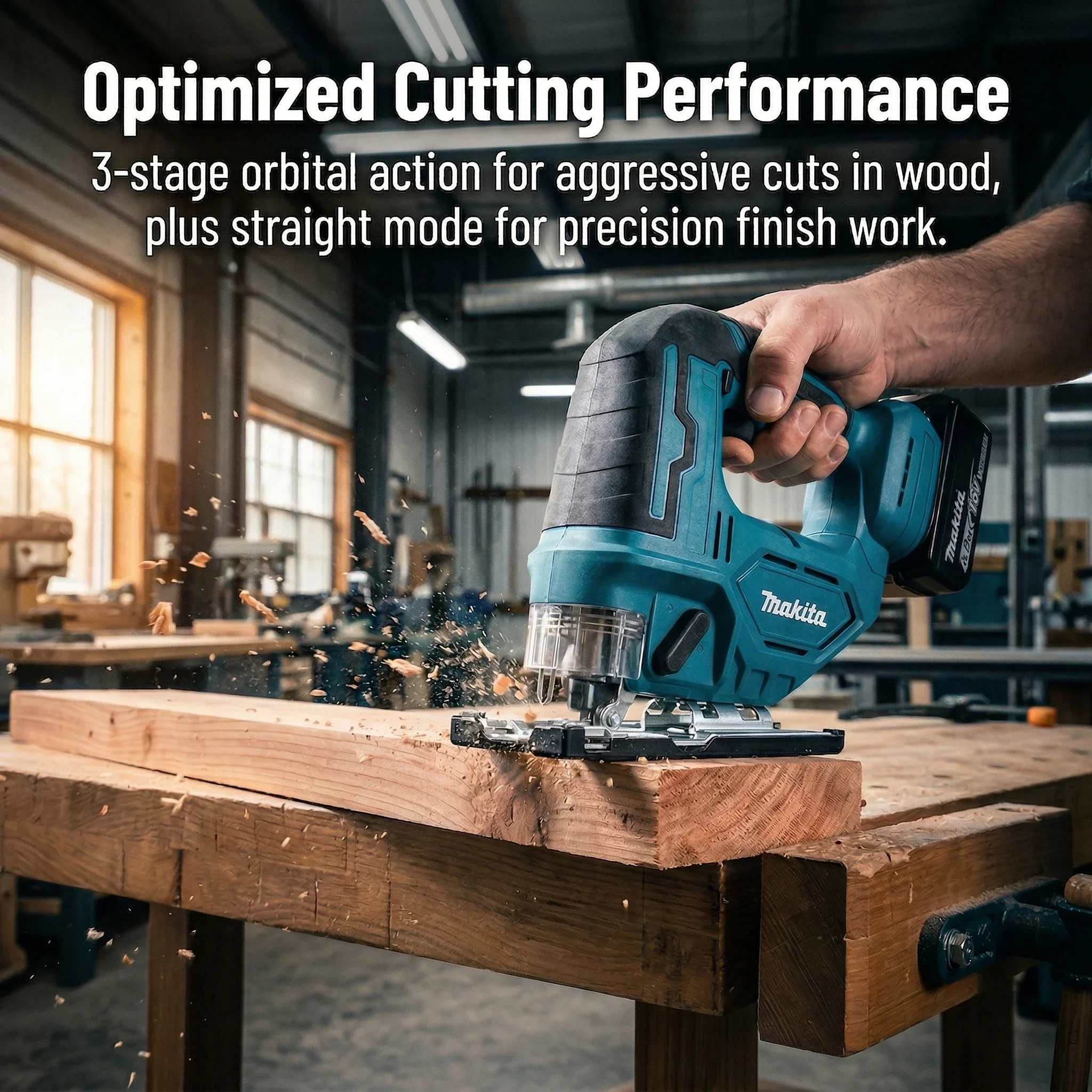 Makita DJV182Z 18V Brushless Cordless Jigsaw Barrel Grip for Timber Cutting Sheet Metal Processing Bare Household Power Tool