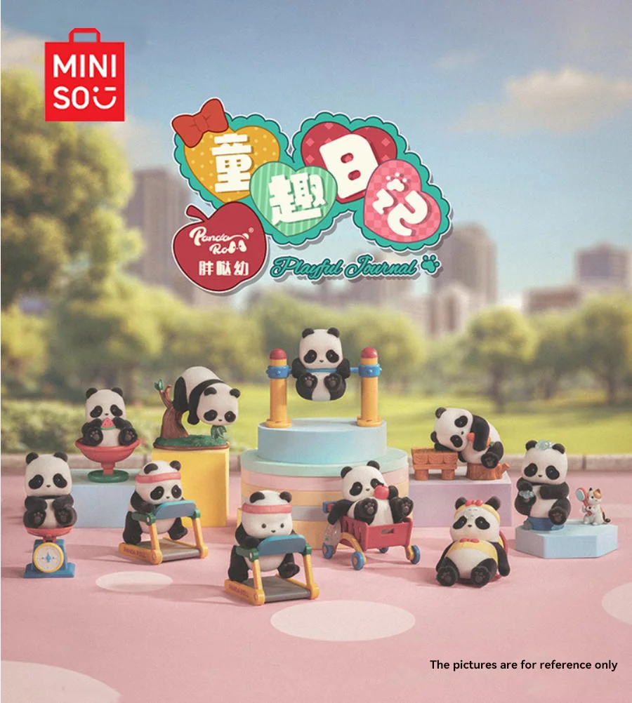 

MINISO2025 PandaRoll детский забавный дневник серии слепая коробка ручной работы модная игрушка подарок орнамент подарок на день рождения