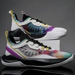 High-quality Basketball Shoes Brand Design Sports Training Shoes Outdoor Sneakers Men Mesh Wear Resistant Non-slip Cushioning