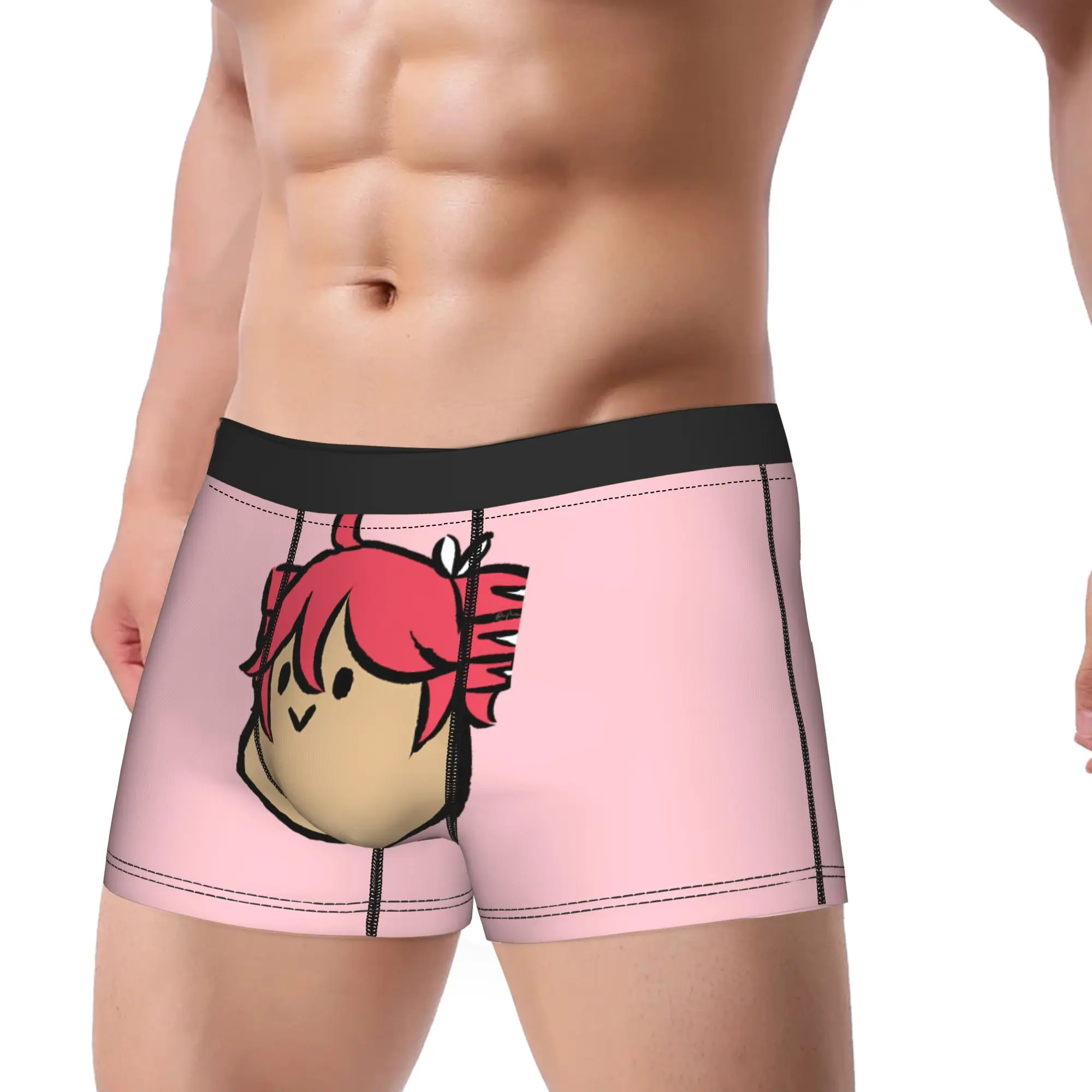 Triple Baka Kasane Teto  Underwear  Comfortable Underpants Design Boxer Brief For Male Pouch Plus Size Boxer Shorts