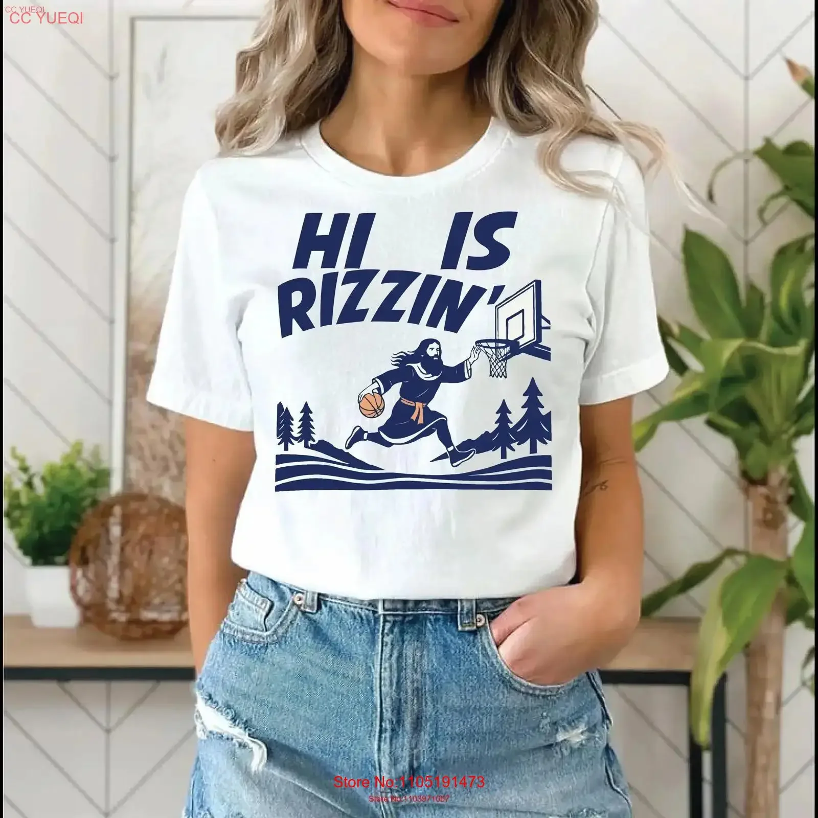 

Смешная баскетбольная футболка «Он Ризе» с изображением Иисуса, ретро Y2K, христианская вера, юмор, Пасха, веселая праздничная одежда, винтажная одежда