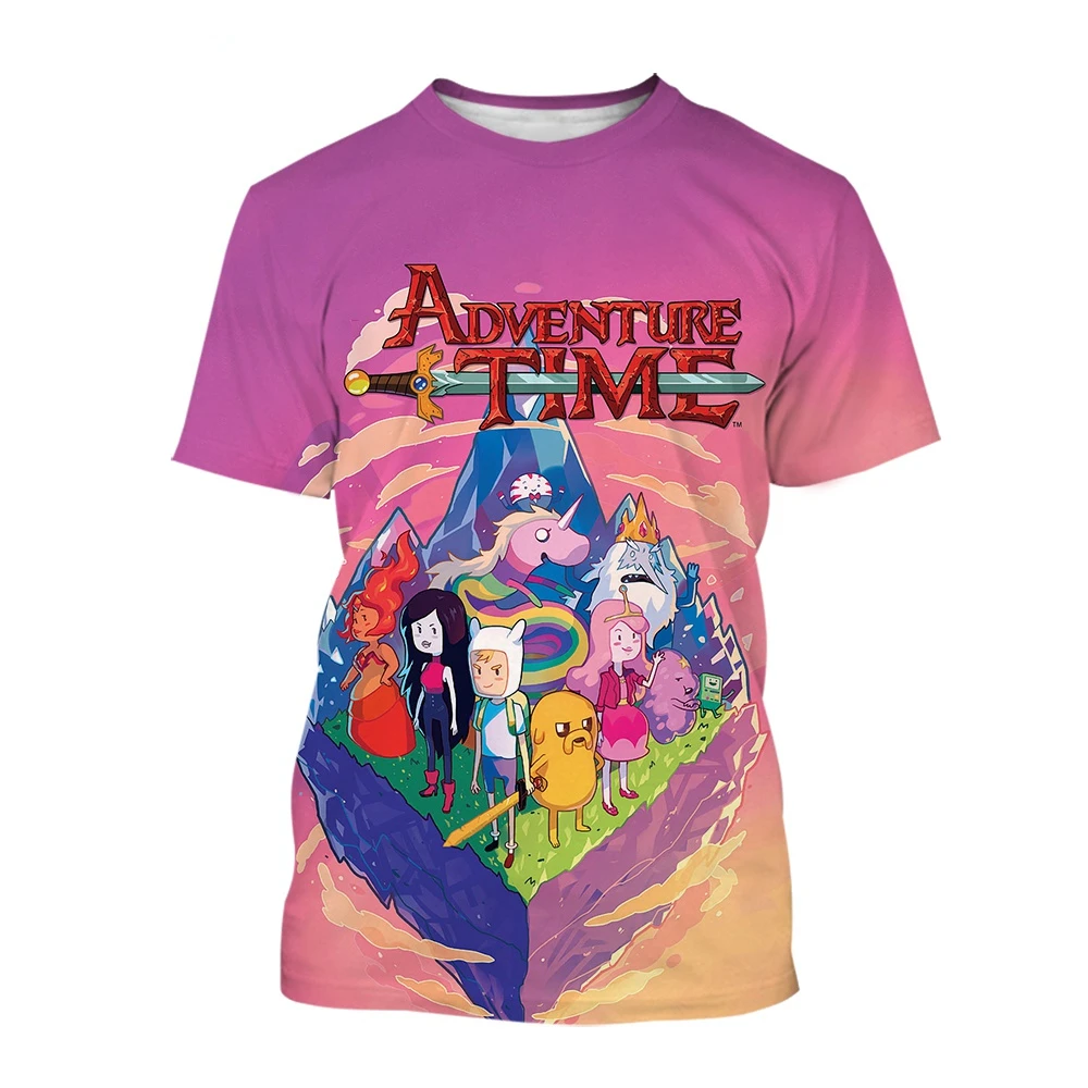 Hot Sale Adventure Time Men/Women/Kids 3D Printed T Shirt Short Sleeve Sreet Style Tees Top Shirt Oversize XXS~6XL