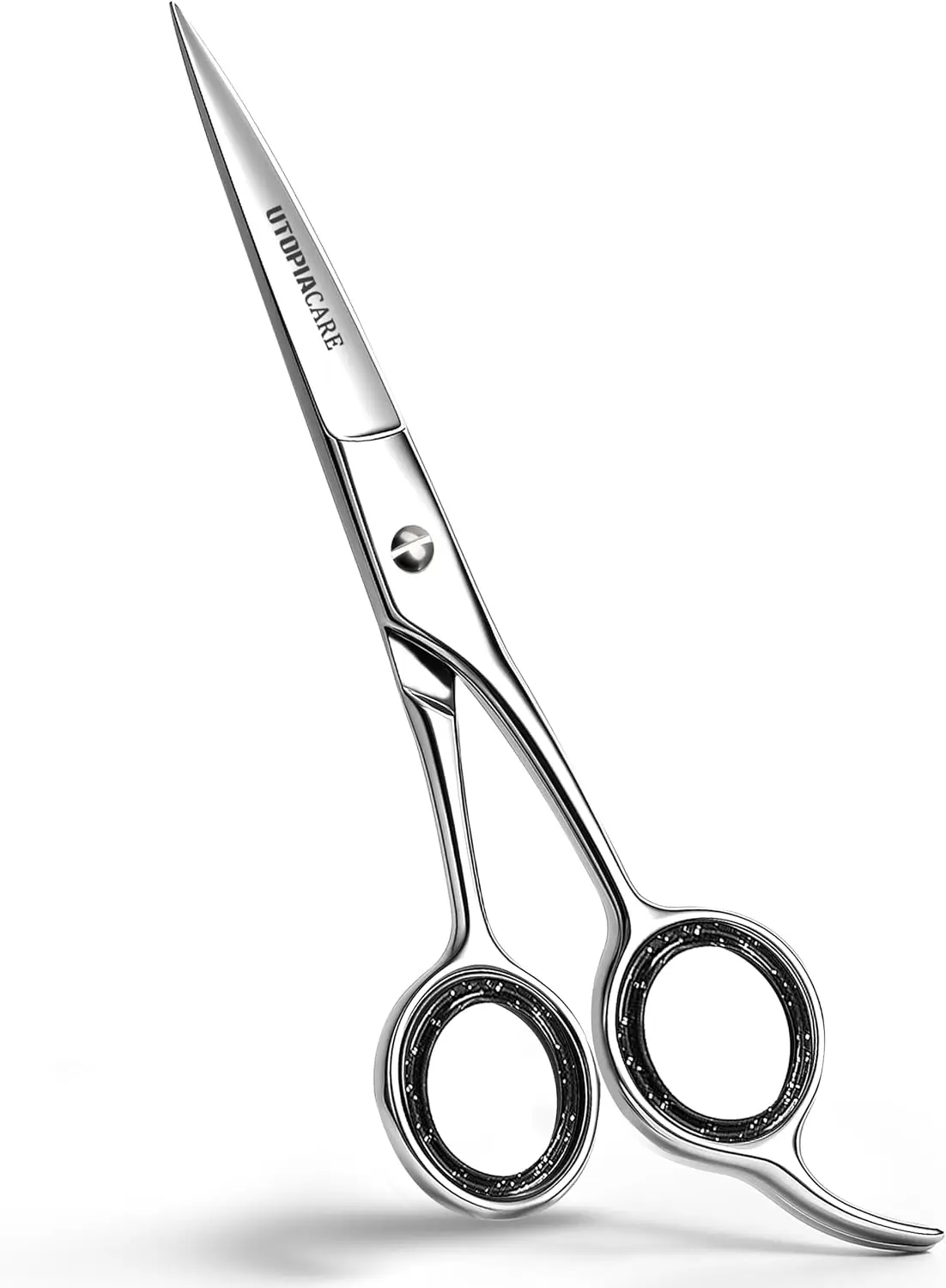 

6.5" Hair Cutting Scissors, Premium Stainless Steel Shears for Salon & Home, Sharp Blades, Silver