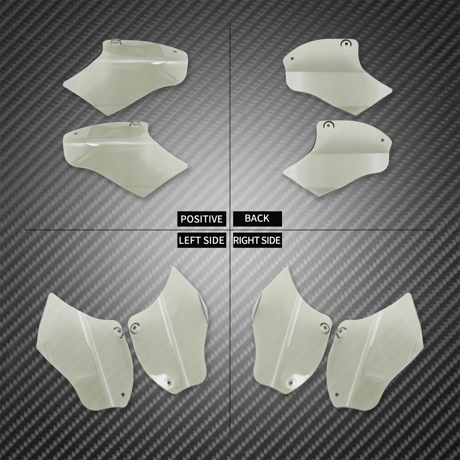 Motorcycle Air Deflector ABS Reflective Saddle Shields Air Heat Deflector For Harley Softail FLSTF FLSTN FLS Deluxe Fatboy Slim