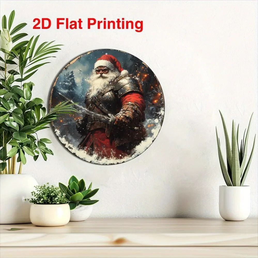 Брендовая алюминиевая круглая вывеска 8x8 дюймов 2D Flat - Кухня Домашний декор в деревенском стиле, настенная подвесная табличка, идеальный подарок на весенний день отца