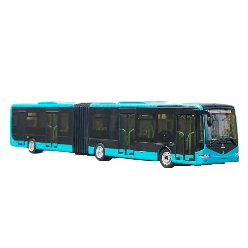 نموذج حافلة المدينة المفصلية Scania BRT بمقياس 1:42، لعبة سكانيا المصغرة من سبيكة BRT للهدايا، المجموعة