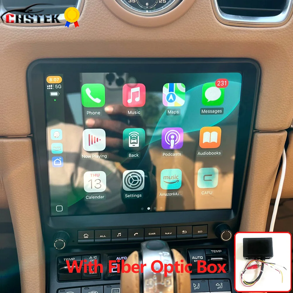 CHSTEK Android 14 Carplay Car Radio For Porsche Cayman Boxster 981 911 991 718 Multimedia Player Navigation GPS WIFI 4G RDS DSP